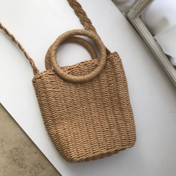 Berry Stylish Handbags - The Whitney Woven Bag - Handwoven Rattan Purse